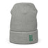 Soccer &God Vertical Evergreen Waffle Beanie